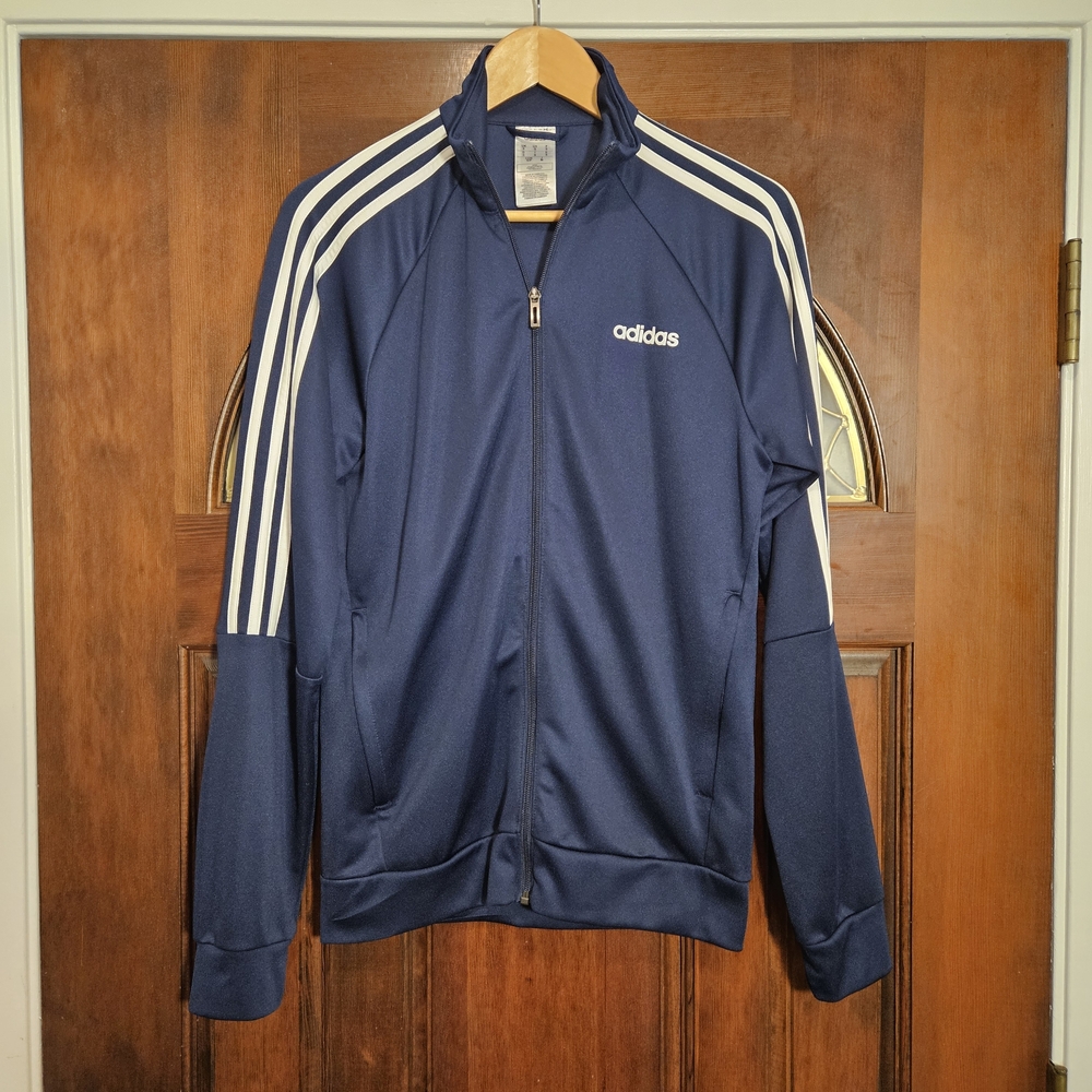 Adidas Men's Dark Blue Track Jacket